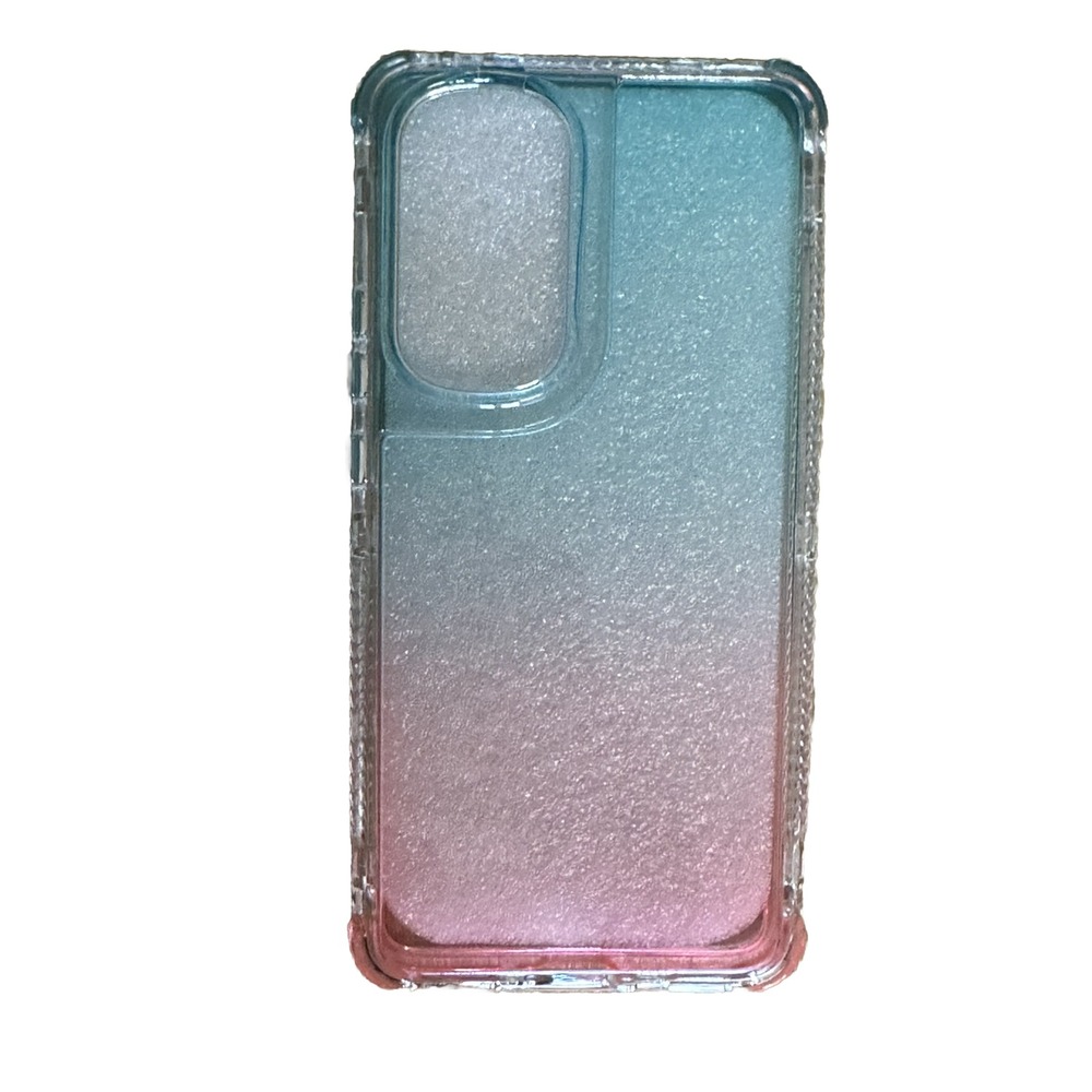 Motorola Edge 30 Phone Case Full-Body Rugged Transparent Pink Blue